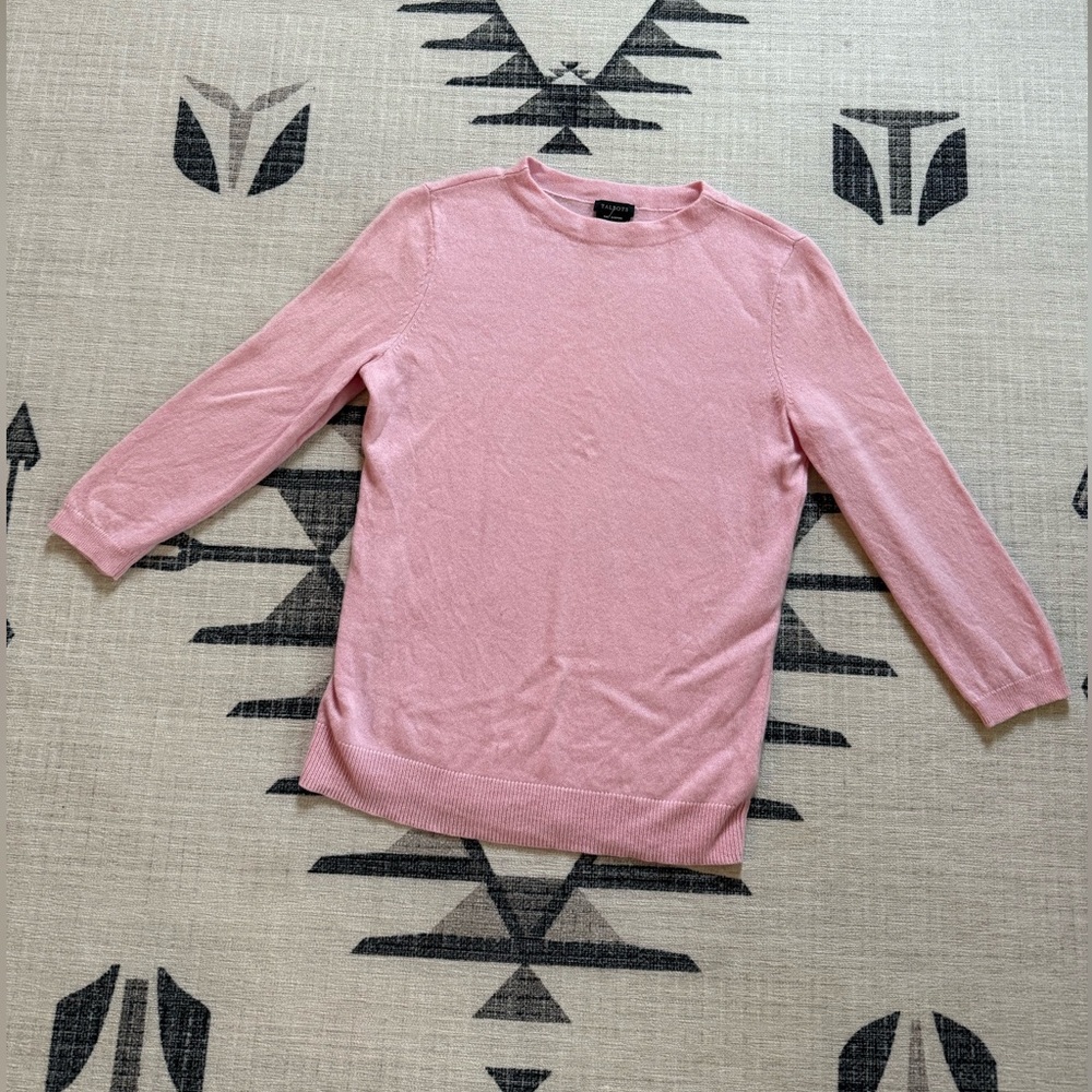 Talbots Soft Pink Cashmere Sweater, M